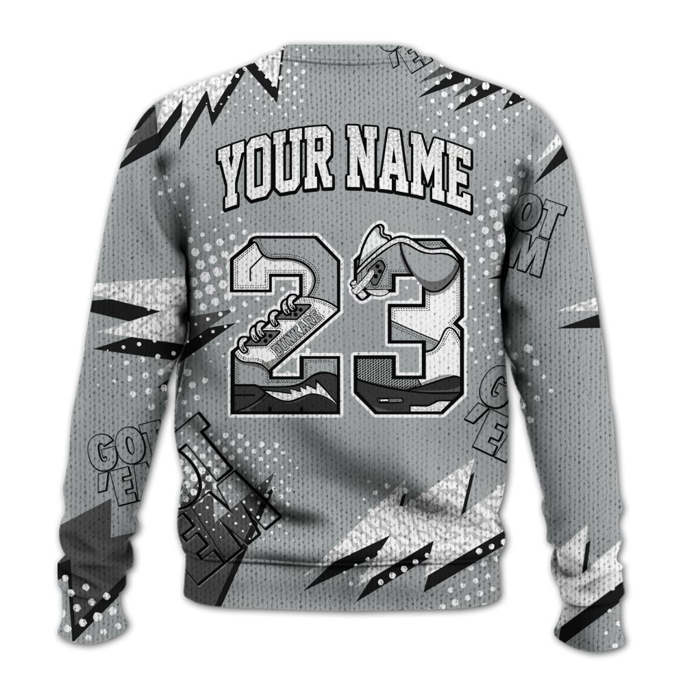 Sweater To Match Retro Pure Money 3s - 23 Custom Name 5s Graphic