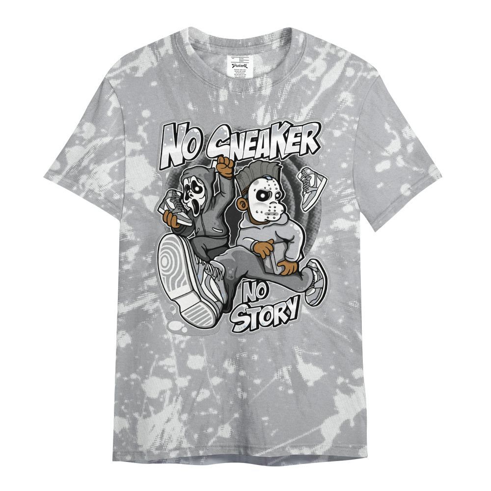 Shirt To Match Low OG Wolf Grey 1s - Sneakers Make Story Graphic Luxury All Over Print