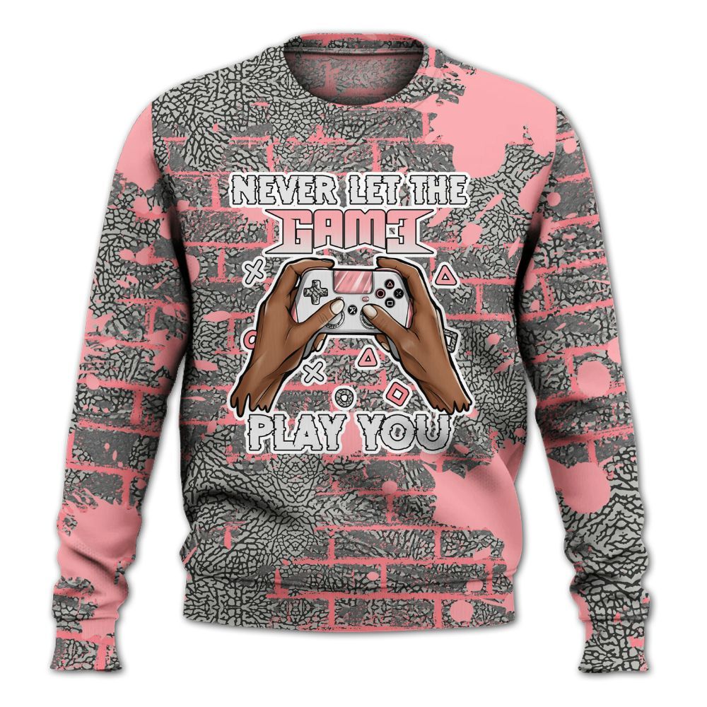 Sweatshirt To Match Retro Wings 3s - PlayGame Human Brick All Over Print