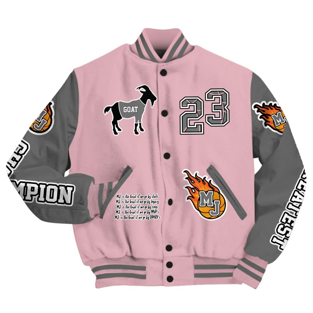 Varsity Jacket To Match Air Max DN Pink Foam - 23 G.0.A.T Jump Up Basketball All Over Print