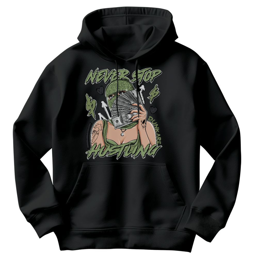 Sweatshirt To Match Oil Green 4s - Hustling Unque Graphic