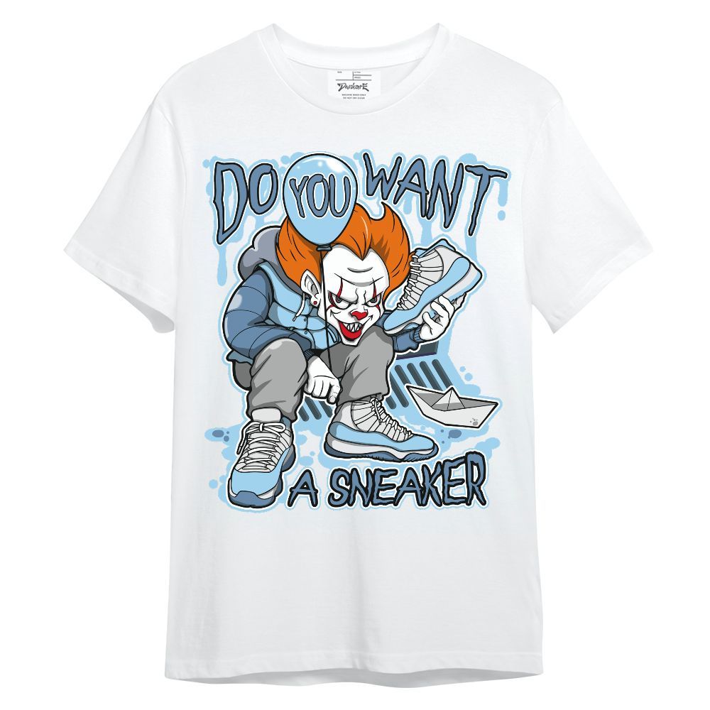 Shirt To Match Legend Blue 11s - Clown Scary Sneakers Halloween Graphic Unisex Shirt