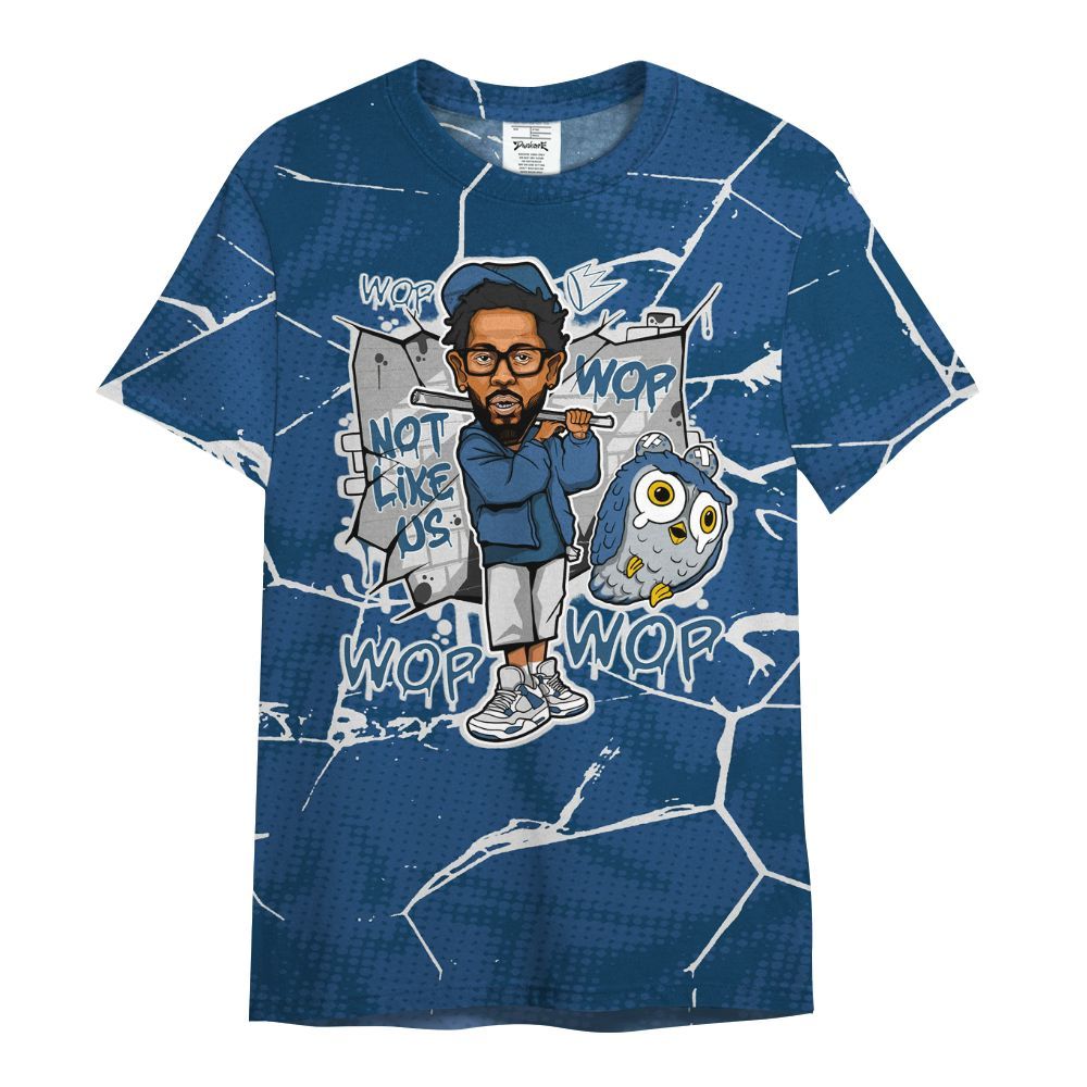 Shirt To Match High OG Midnight Navy 1s - None Like ComptonCity Graphic Crack All Over Print