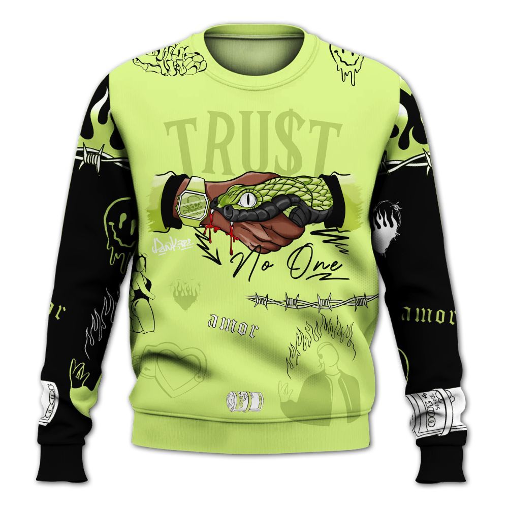 Sweatshirt To Match Air Max SNDR Volt - Snake Trust No One All Over Print