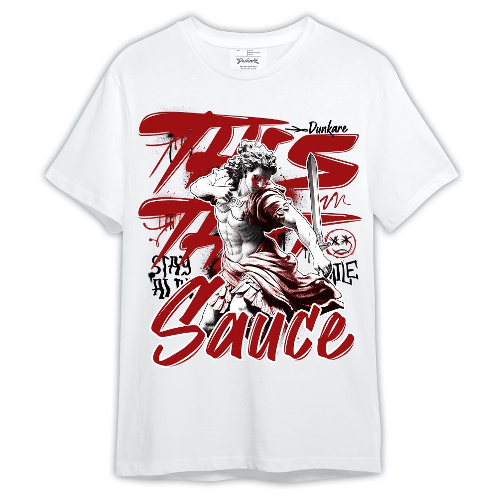 Shirt To Match Red Taxi 12s - This That Sauce Shirt Red Taxi 12s Outfit