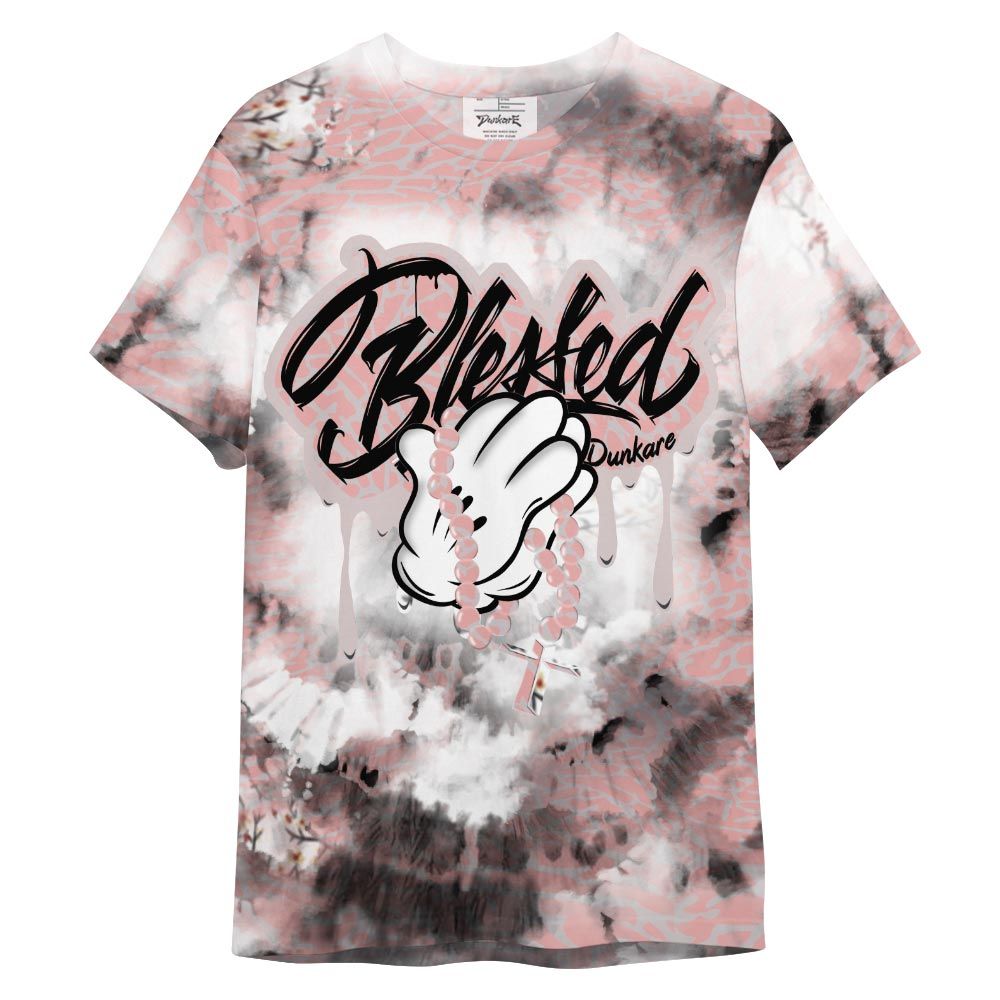 Shirt To Match Shirt Streetwear God Blessed Drip Tie Dye, Red Stardust 3s T-- To Match Sneaker Red Stardust 3s Graphic Tee NCT