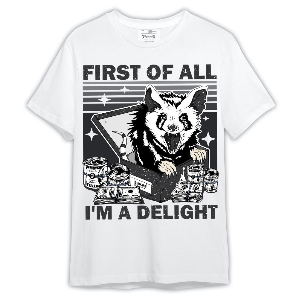 Shirt To Match Reverse Black White 6s - Opossum I'm A Delight Shirt Outfit
