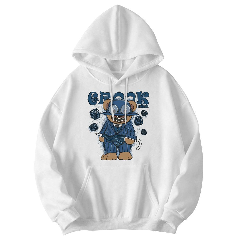 Sweatshirt To Match High OG Midnight Navy 1s - Swindler Bear Graphic