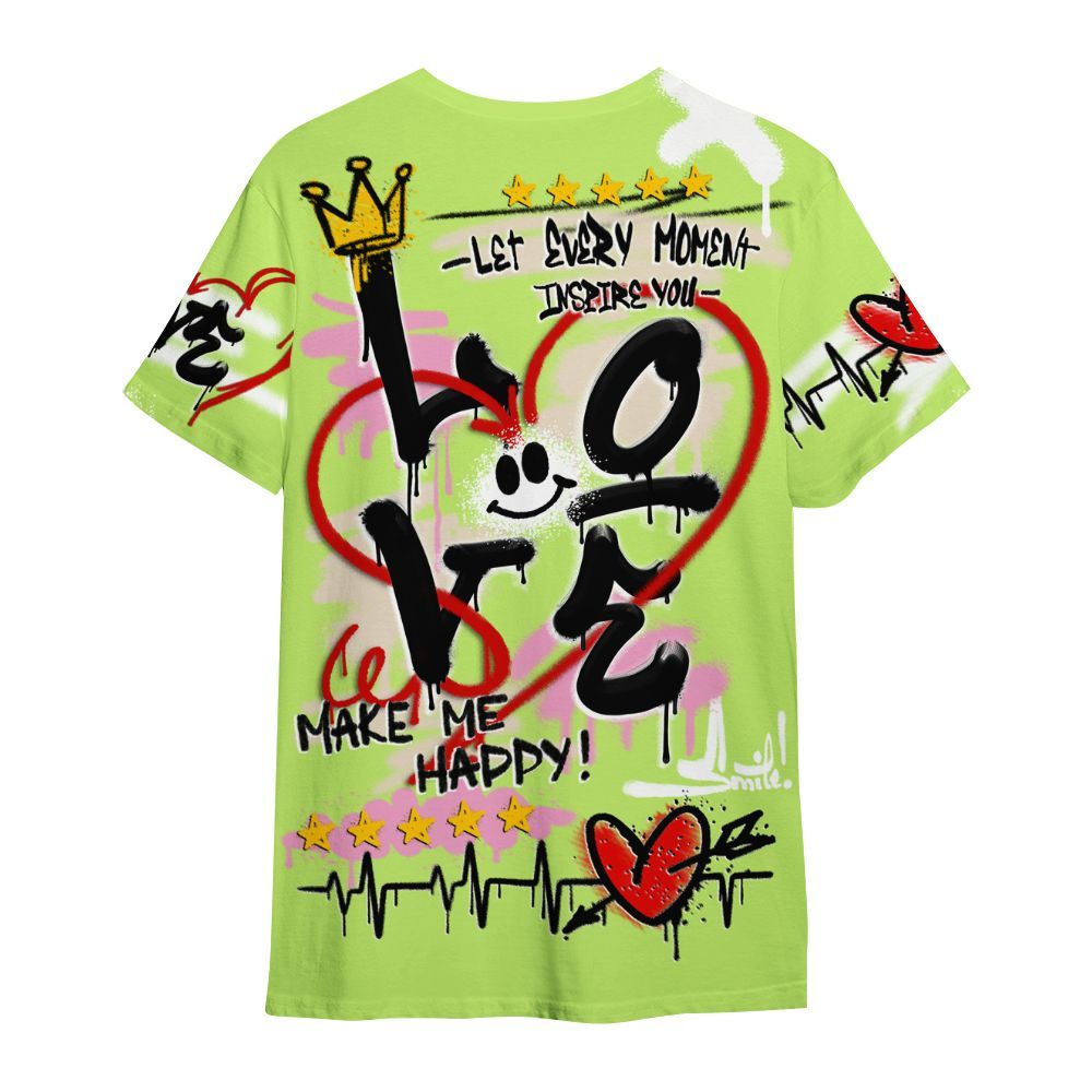 Shirt To Match Jack Black Night Silver - Happy Love Beats Graffiti Streetwear All Over Print