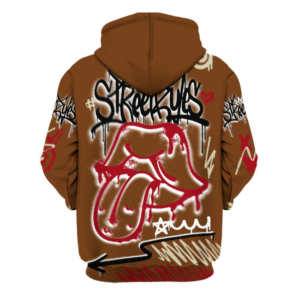 Hoodie To Match Archaeo Brown 5s - Break Rules Streetwear All Over Print
