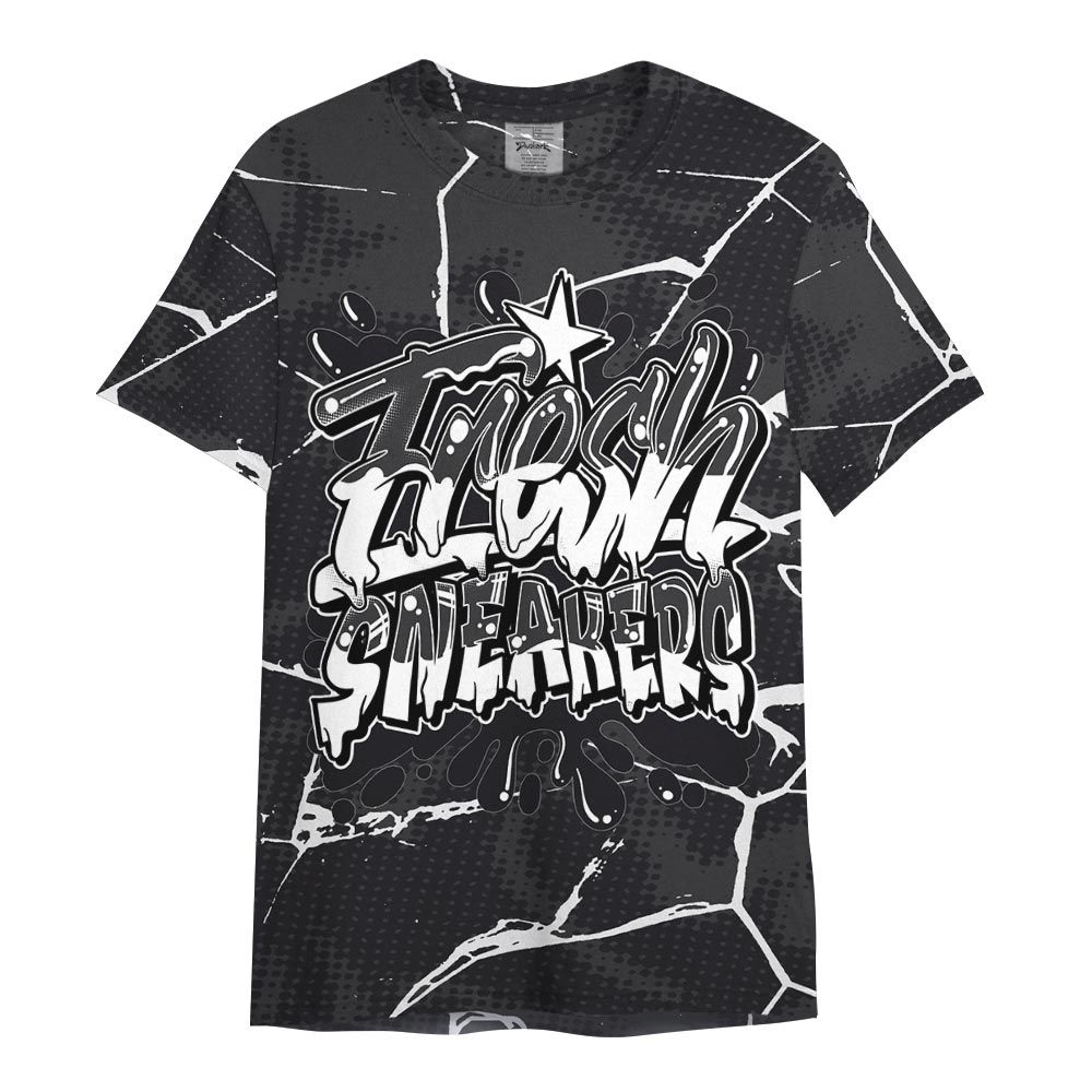 Shirt To Match White Thunder 4s - Fresh Shoe White Graphic Crack Shirt Unisex