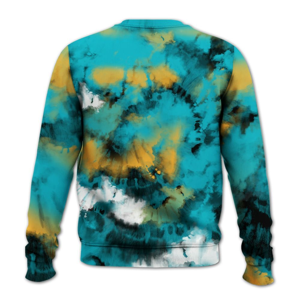 Sweatshirt To Match Retro Aqua 5s - SNEAKER Girl Money Drip Tie Dye All Over Print