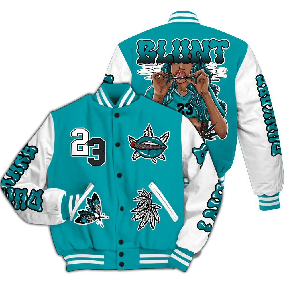 Varsity Jacket To Match Air Griffey Max Aquamarine 1s - Bluntz Unique All Over Print