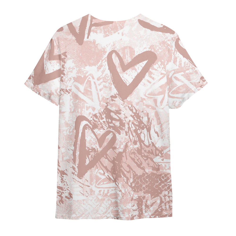 Shirt To Match Low Legend Pink 11s - Kiss My Hugz Heart Grunge Graphics Shirt Unisex