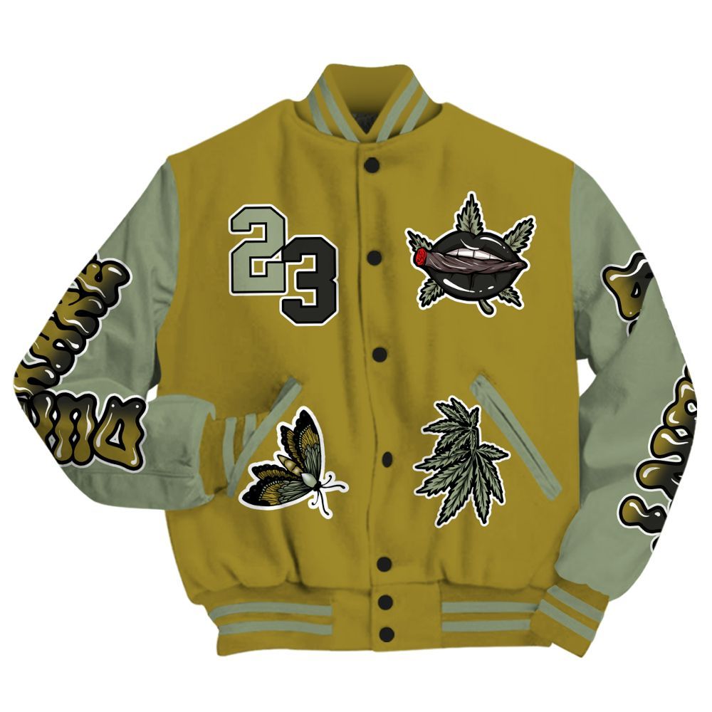 Varsity Jacket To Match Air Flightposite Metallic Gold - Bluntz Unique All Over Print