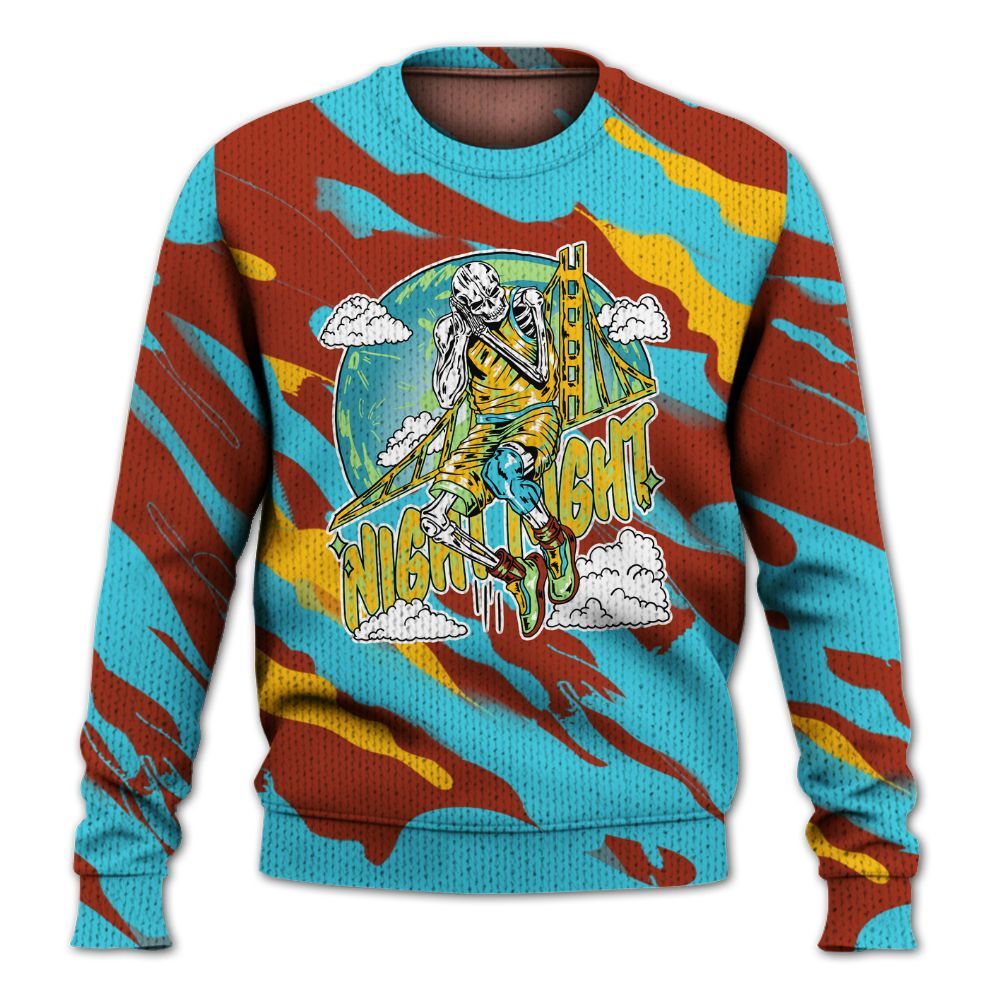 Knitted Sweater To Match SB Dunk Di'Orr Greenwood - Seeya Skeleton Colored