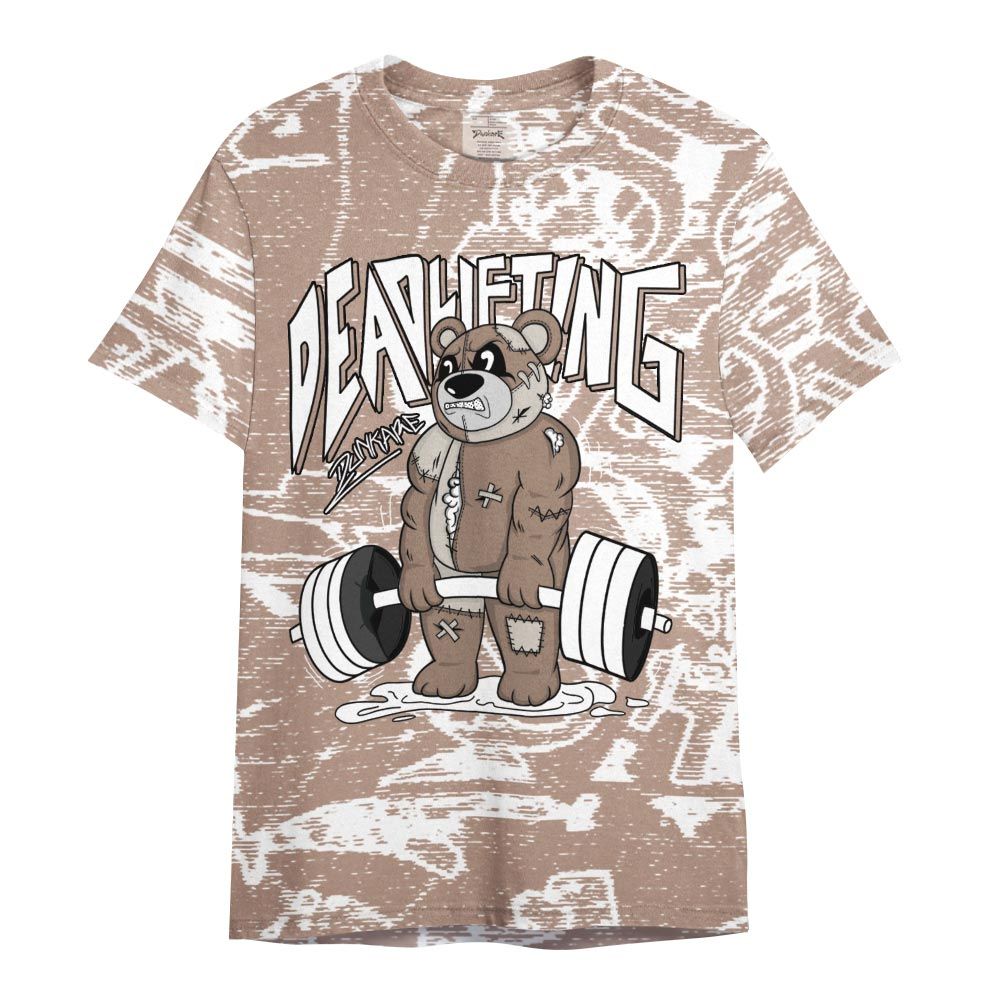 Shirt To Match OG Latte 1s - Deadlifting Bear Avant-garde Shirt Unisex