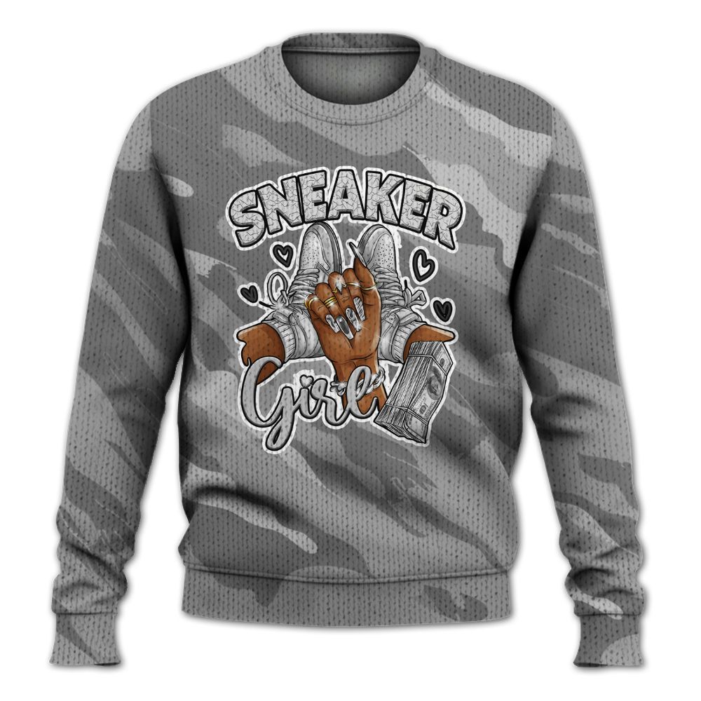 Knitted Sweater To Match Black Wolf Grey 12s - Sneakerz Girlz Colored