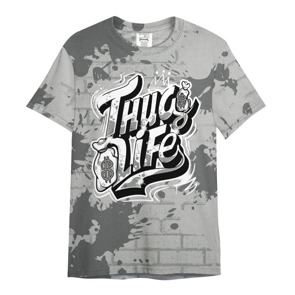 Shirt To Match Retro Wet Cement 4s - Free Thug Living Graphic Brick Art All Over Print