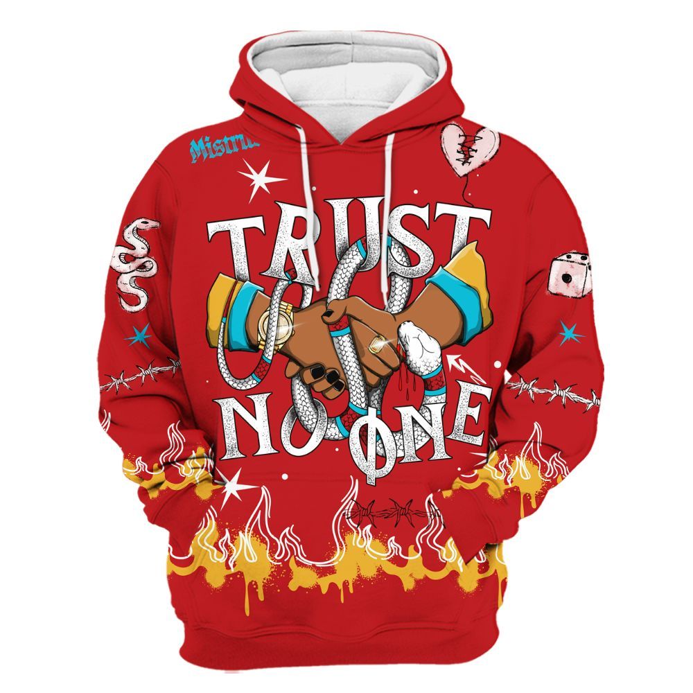 Hoodie To Match Dunk Low Fruity Pebbles - Trust No One Snake-Bite Doodle Crayon All Over Print