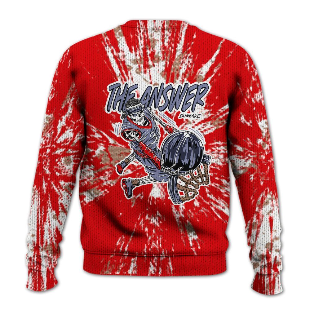 Knitted Sweater To Match Low OG Howard Bison 1s - The Answer Skeleton Luxury