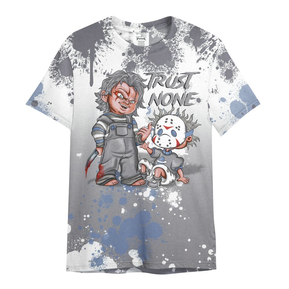 Shirt To Match Low Cement Grey 11s - Trust No One Scary All Over Print
