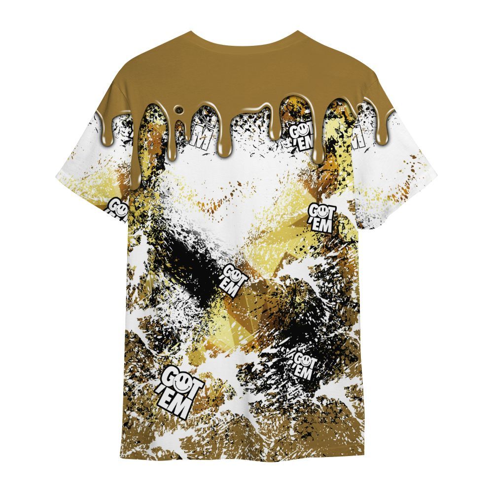 Shirt To Match NET Gold 4s - Dripping 23 Drip All Over Print