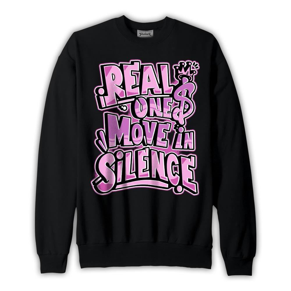 Sweatshirt To match Hyper Violet 4s Sweatshirt - Ones Move In Silence Graphic Graphic