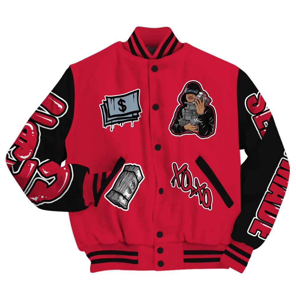 Varsity Jacket To Match Retro Infrared Salesman 6s - Selfmade Unique All Over Print