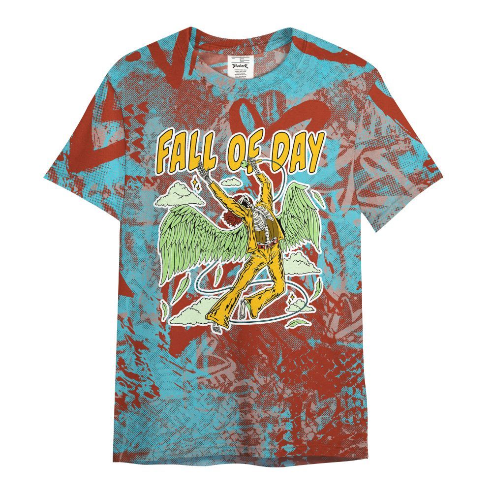 Shirt To Match SB Dunk Di'Orr Greenwood - Fall Of Days Skeleton Heart All Over Print
