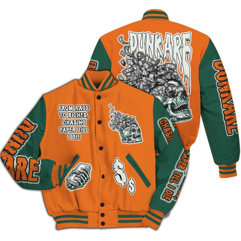 Varsity Jacket To Match Dunk Low Ceramic - From Rags To Riches All Over Print