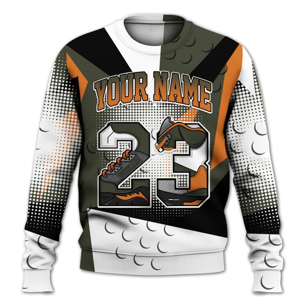 Sweatshirt To Match Retro Undefeated 4s - Custom Name 23 5s All Over Print