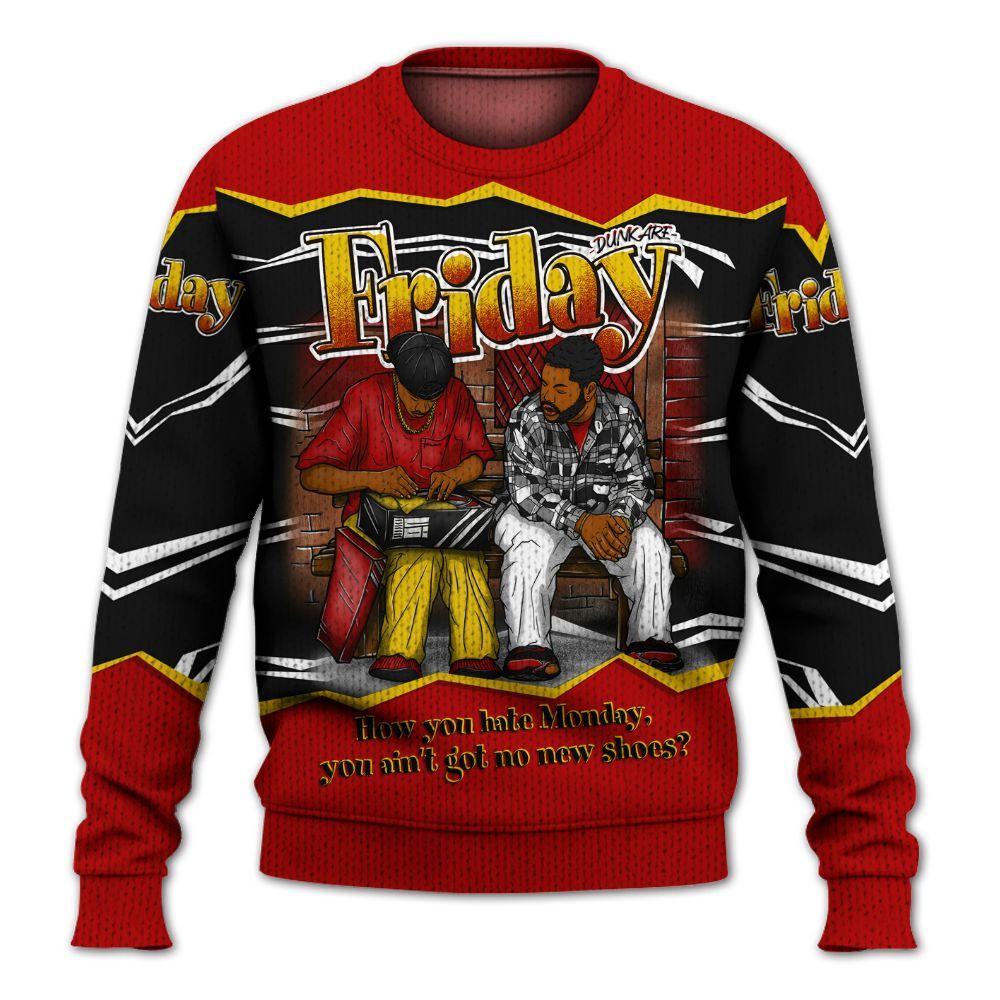 Sweater To Match Low Lucky Cat 1s - Friday Movie 90s TV Graphic