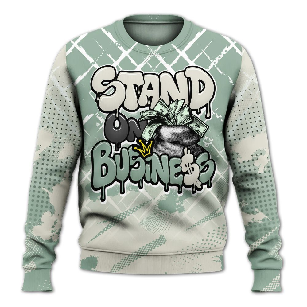 Sweatshirt To Match Joins Year Of The Snake 5s - Halftone Stand Business Dripping All Over Print
