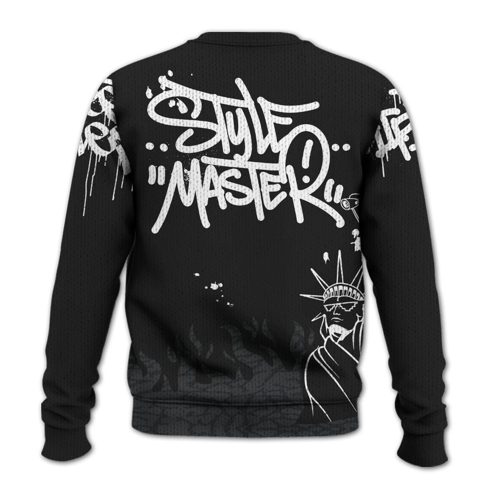 Knitted Sweater To Match Black Cat 3s - Graphic Fck Around Find Out