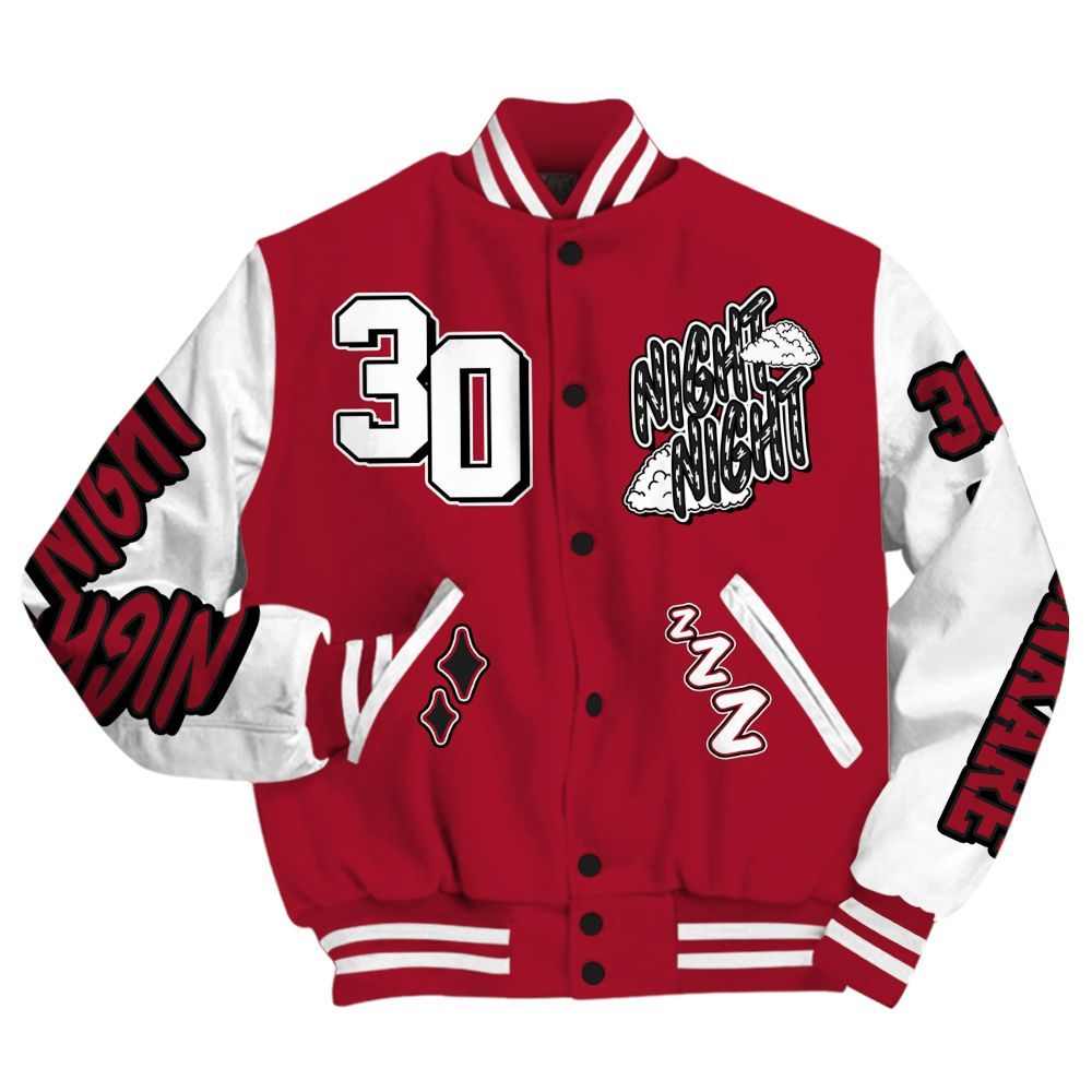 Varsity Jacket To Match High OG Black Toe Reimagined 1s - Seeya Skeleton All Over Print