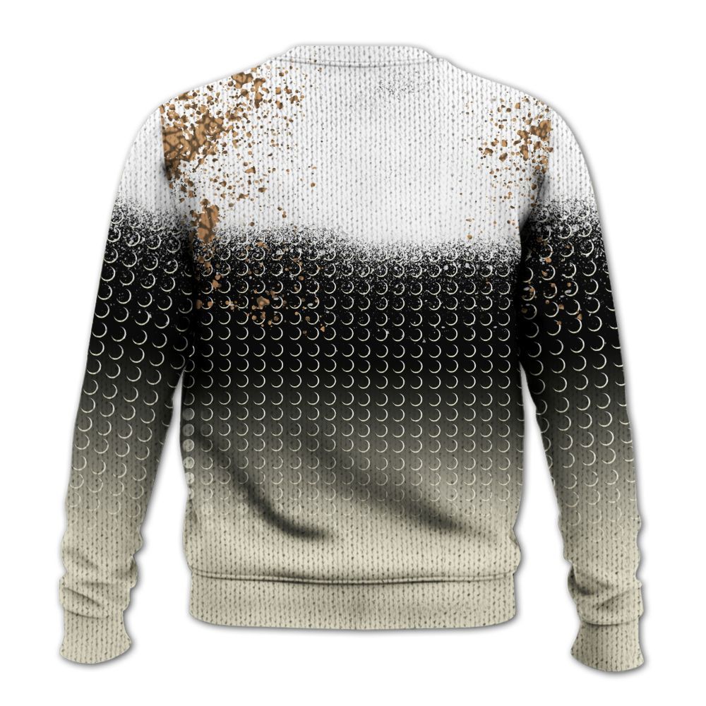 Knitted Sweater To Match Orewood Brown 3s - Halftone Time Is Money