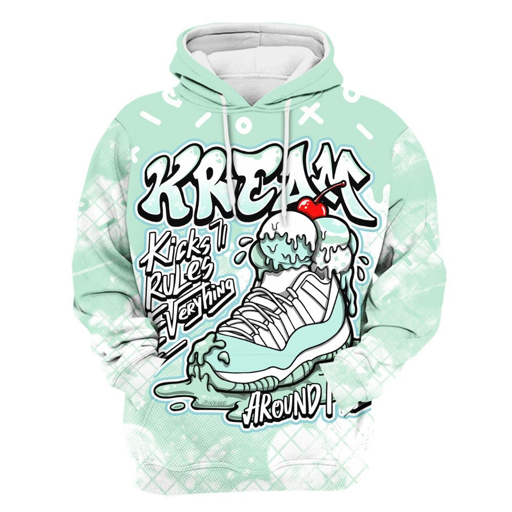 Hoodie To Match Retro Low Igloo 11s - Kream Kicks Rule Drip All Over Print