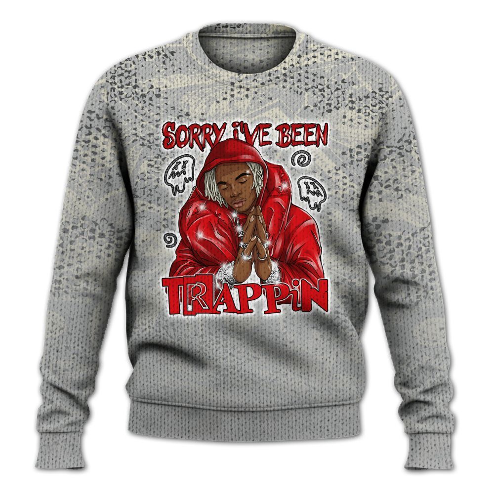 Knitted Sweater To Match Cement Grey 3s - Trappin' Banknote