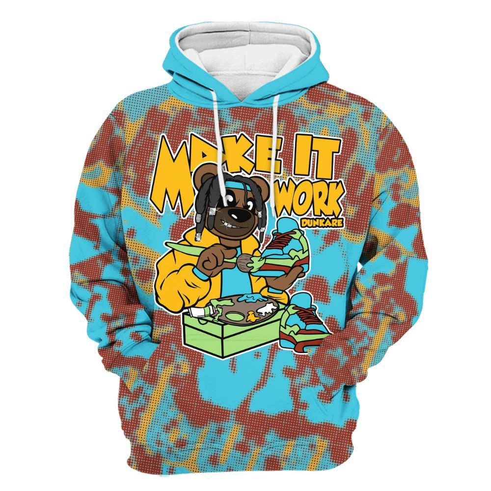 Hoodie To Match SB Dunk Di'Orr Greenwood - Pull It Off Bear Street All Over Print