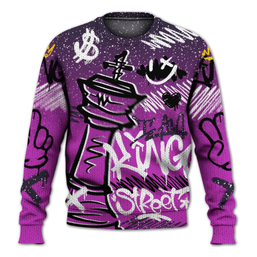 Knitted Sweater To Match Ja 2 Staregazer - Street King Chess Streetwear