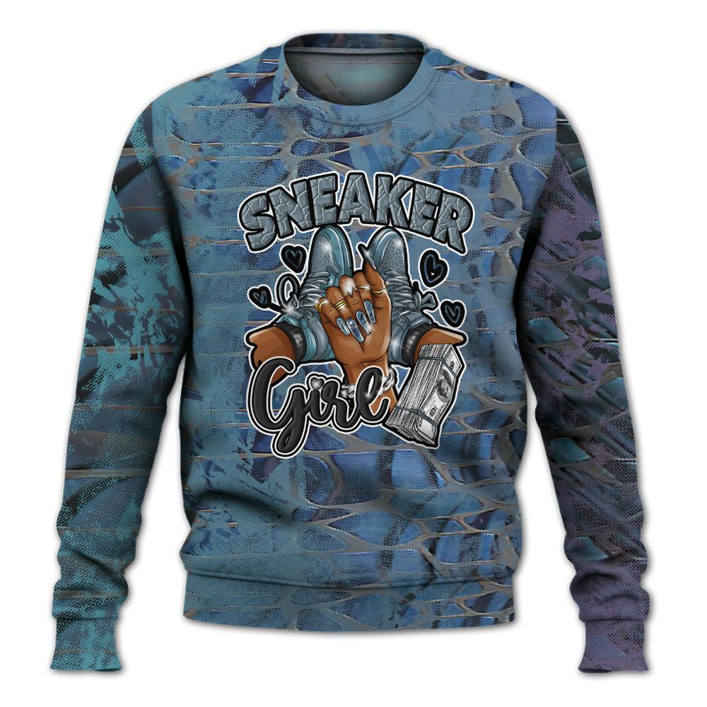 Sweatshirt To Match Air Foamposite Kazuya Mishima - Sneakerz Girlz Heart Grunge All Over Print