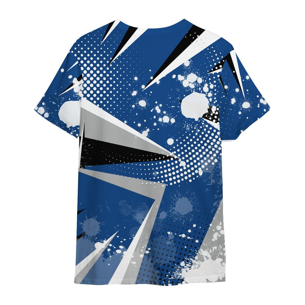Shirt To Match Air Ship Royal Blue - Poly Trust No One Dripping All Over Print