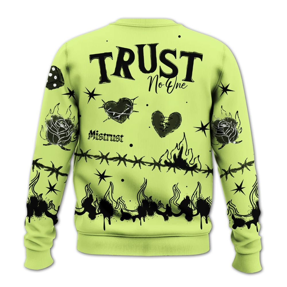 Sweatshirt To Match Air Max SNDR Volt - Trust No One Snake-Bite Doodle Crayon All Over Print