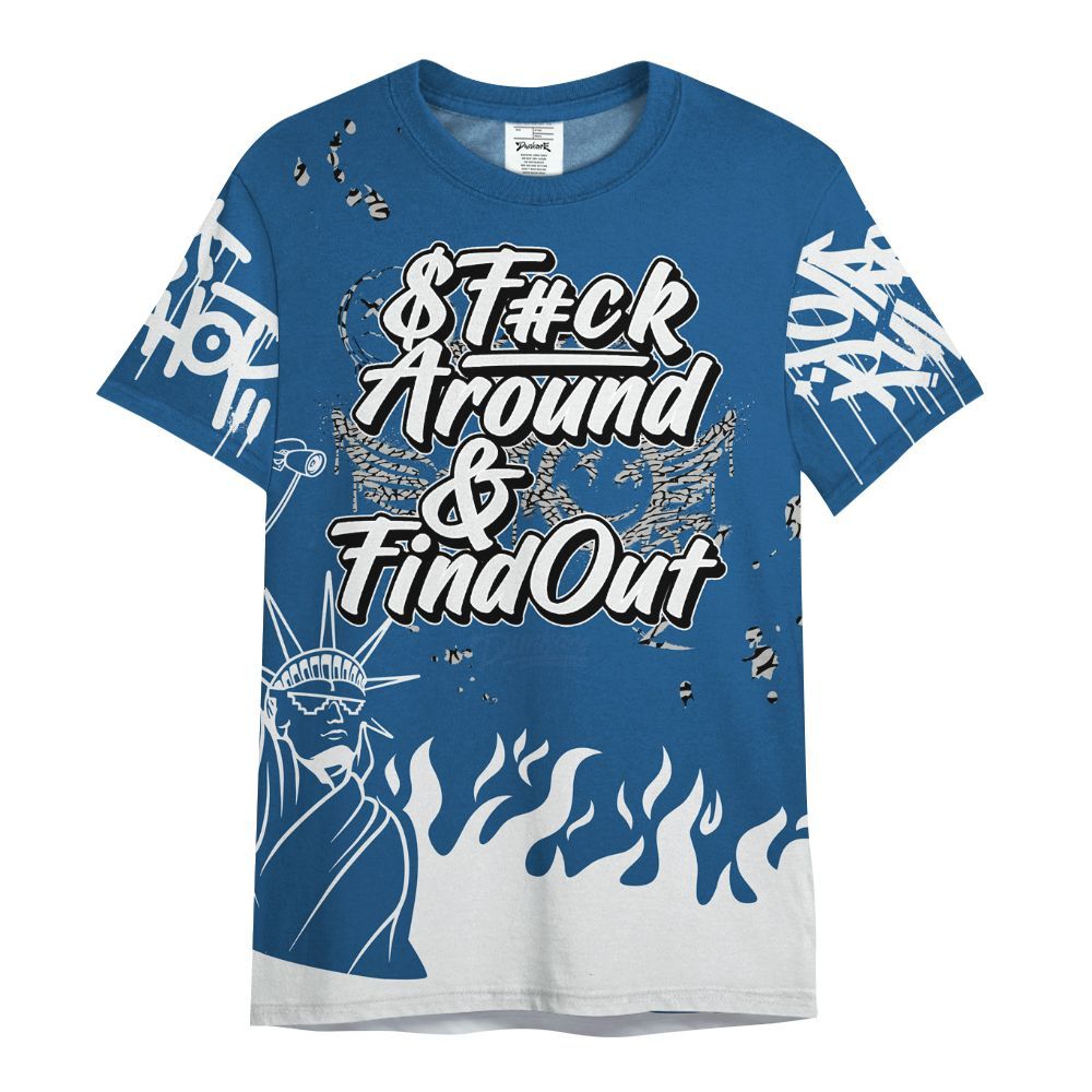 Shirt To Match Wizards 3s - Graphic Fck Around Find Out All Over Print