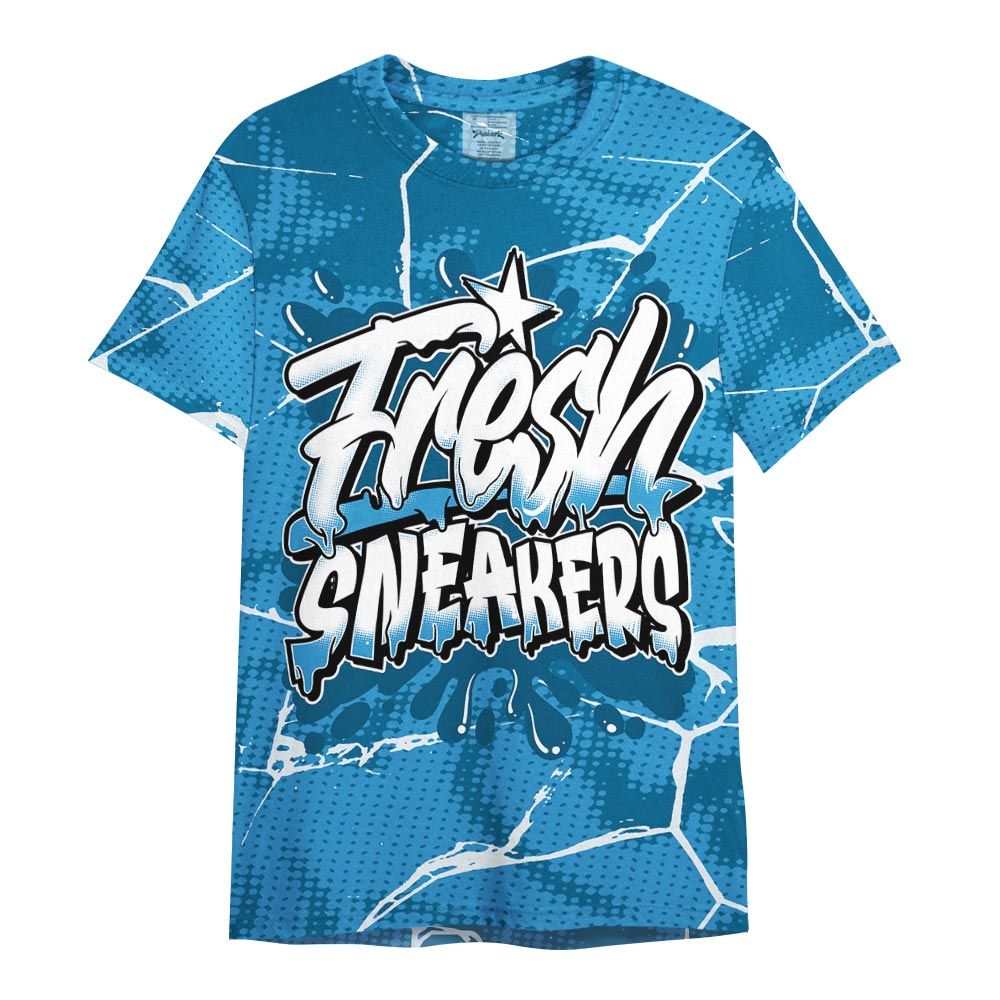 Shirt To Match Powder Blue 9s - Fresh Shoe White Graphic Crack Shirt Unisex