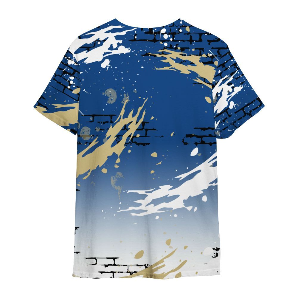 Shirt To Match Air Ship Royal Blue - Values Of Loyalty Drip All Over Print