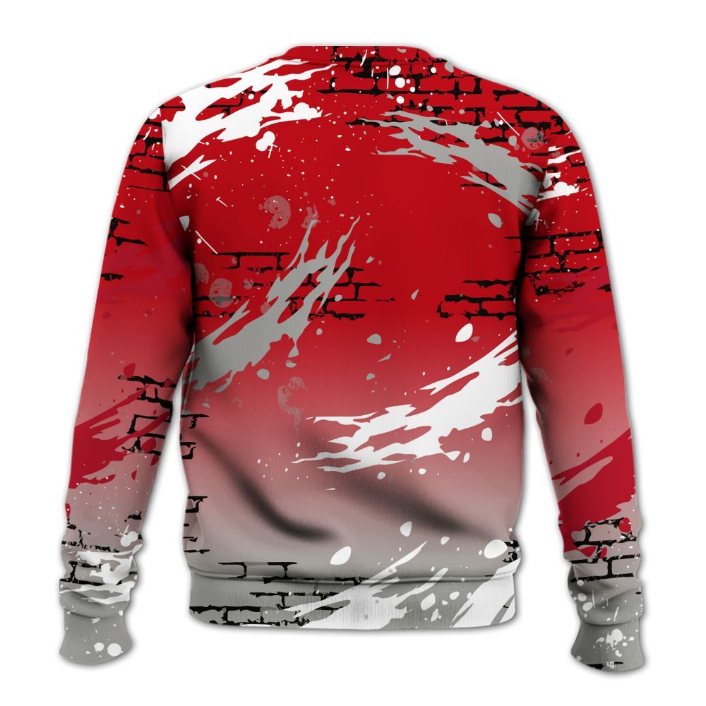 Sweatshirt To Match Air Griffey Max Gray Reds 1s - Values Of Loyalty Drip All Over Print