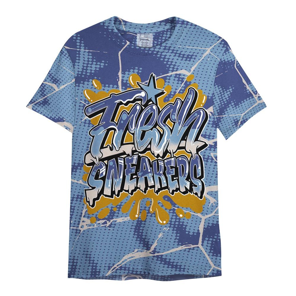 Shirt To Match High OG First In Flight 1s - Fresh Shoe White Graphic Crack Shirt Unisex