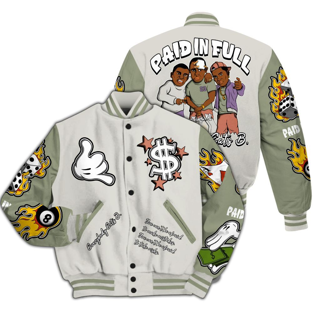 Varsity Jacket To Match Dunk Low Floral Swoosh 2025 - Funny Everybody Paid In Full Graphic All Over Print
